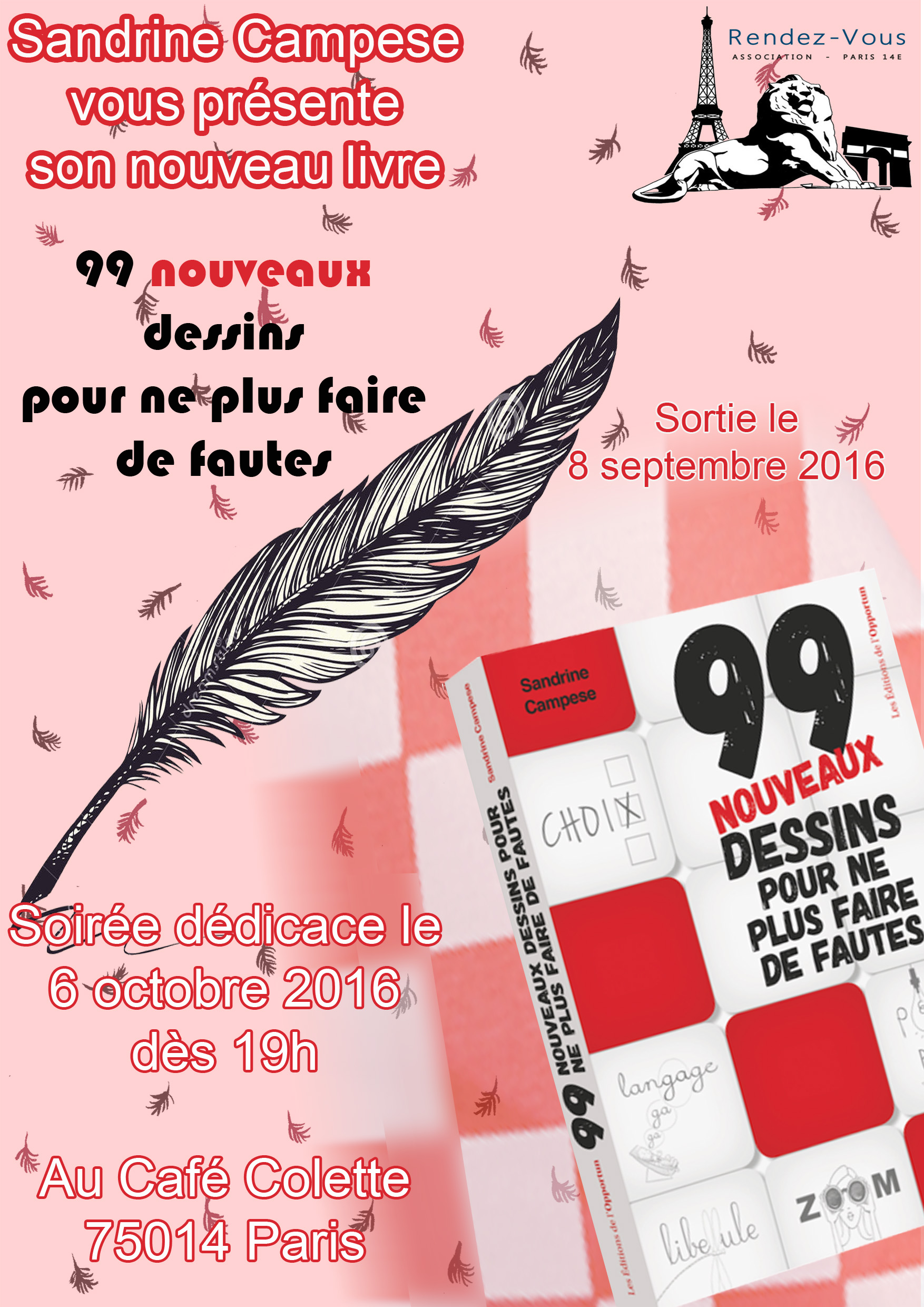 Soirée dédicace – jeudi 6 octobre 2016 « La plume à poil